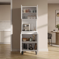 Roomart Küchenschrank DEFNE, 182 cm, mit offener Nische für Kaffeemaschine, in 5 Farben