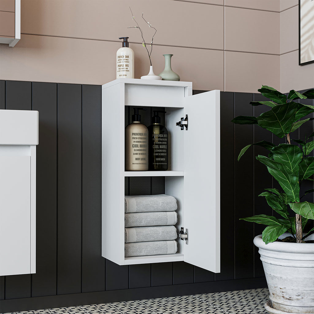 Roomart, bathroom furniture, side cabinet, bathroom shelf, in 4 colors