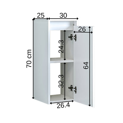 Roomart, Badezimmermöbel, Seitenschrank, Badregal, in 4 Farben