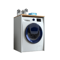 Roomart, Badezimmer Atlantic, Waschmaschinenschrank, Badezimmerschrank BHT: 65 x 90 x 60 cm, in Weiß-Eiche, Anthrazit Eiche- badezimmerschrank, waschbecken, badezimmermöbel, badschrank, badezimmer, mit, unterschrank, badmöbel, set, waschtisch, möbel, bade