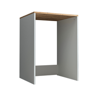 Roomart, Badezimmer Atlantic, Waschmaschinenschrank, Badezimmerschrank BHT: 65 x 90 x 60 cm, in Weiß-Eiche, Anthrazit Eiche- badezimmerschrank, waschbecken, badezimmermöbel, badschrank, badezimmer, mit, unterschrank, badmöbel, set, waschtisch, möbel, bade