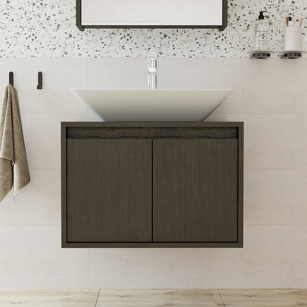 Roomart ATLANTIC Waschtisch mit Unterschrank, 65 cm, mit oder ohne Aufsatzbecken, in 5 Farben