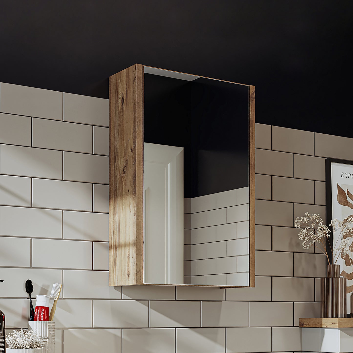 Badmöbelset • PUNTO • Unterschrank mit Waschbecken • Badezimmer Möbel • Gäste WC