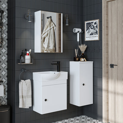 Badmöbelset • PUNTO • Unterschrank mit Waschbecken • Badezimmer Möbel • Gäste WC