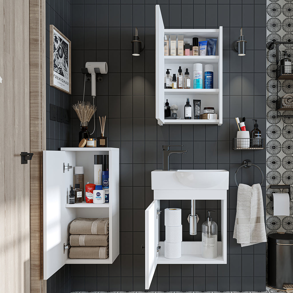 Ensemble de meubles de salle de bain - PUNTO - Meuble sous vasque - Meubles de salle de bain - Gäste WC - armoire de salle de bain, lavabo, meuble de salle de bain, armoire de salle de bain, avec, meuble sous vasque, meuble de salle de bain, ensemble, lavabo, meuble, meuble de salle de bain, salle de bain, armoires de salle de bain, schm