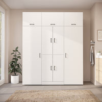 Roomart Waschmaschinenschrank DORA-I 190 cm, Weiß, 230 cm hoch, Bild 2