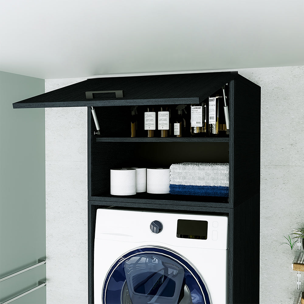 washing machine cabinet, washing machine underframe, washing machine underframe, washing machine cabinet, washing machine underframe, washing machine rack, washing machine cabinet, washing machine cabinet, washing machine stand, washing machine overframe, storage cabinet, with lots of storage space, white, black oak, bathroom cabinet