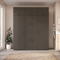 Roomart Waschmaschinenschrank DORA-I 190 cm, Schwarz Eiche, 230 cm hoch, Bild 2
