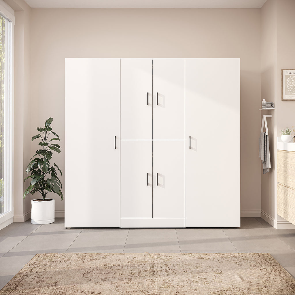 Roomart Waschmaschinenschrank DORA-I 190 cm, Weiß, 186 cm hoch, Bild 2