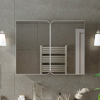 Roomart 3-teiliges Badmöbel-Set LYCIA, 49 cm, Waschtisch, Spiegelschrank und Hochschrank, in 4 Farben