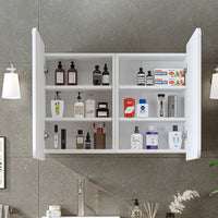 Roomart 3-teiliges Badmöbel-Set LYCIA, 49 cm, Waschtisch, Spiegelschrank und Hochschrank, in 4 Farben