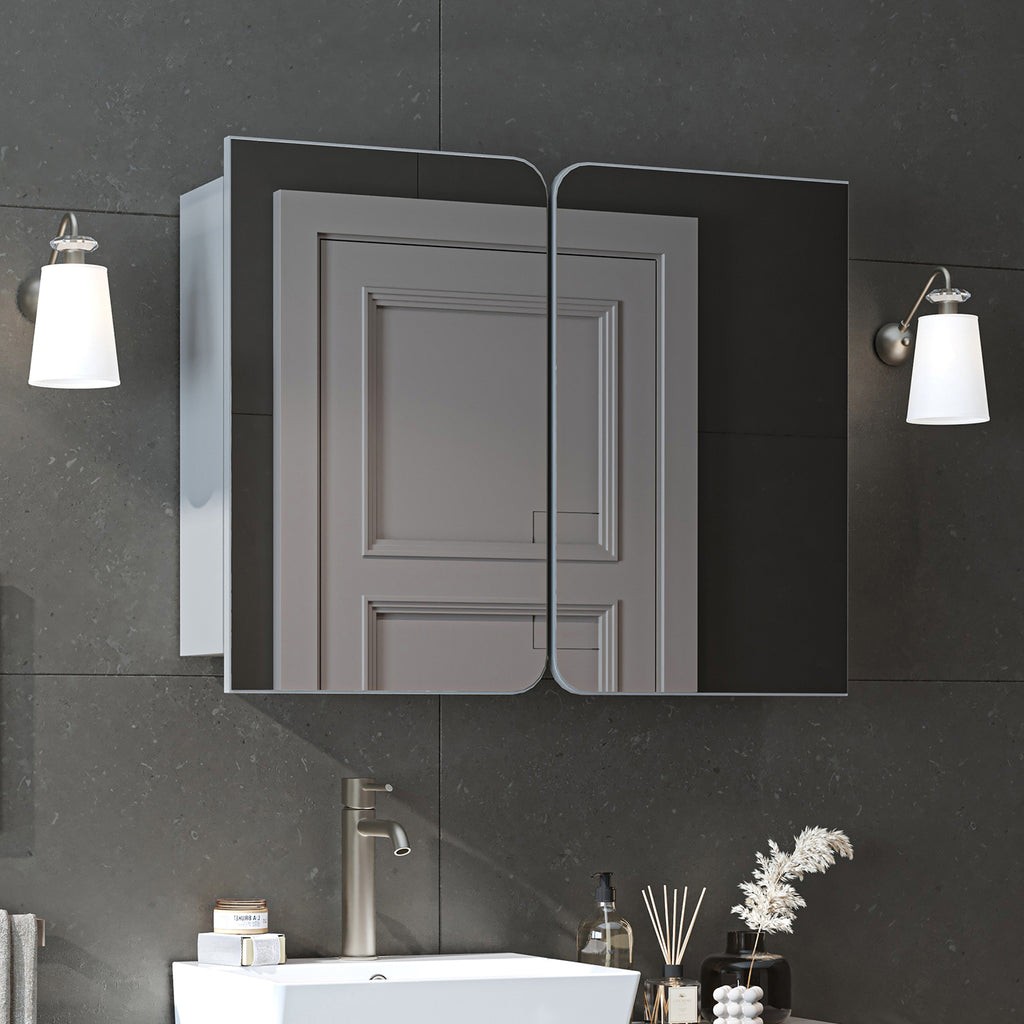 Roomart 2-teiliges Badmöbel-Set LYCIA, 49 cm, Waschtisch mit Spiegelschrank, in 4 Farben