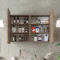 Roomart 3-teiliges Badmöbel-Set LYCIA, 49 cm, Waschtisch, Spiegelschrank und Hochschrank, in 4 Farben