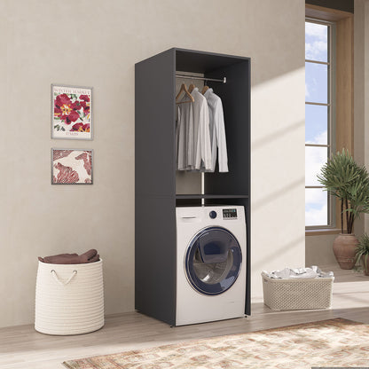 Roomart Waschmaschinenschrank SERIE 2 mit Kleiderstange, 66 cm, in 2 Farben