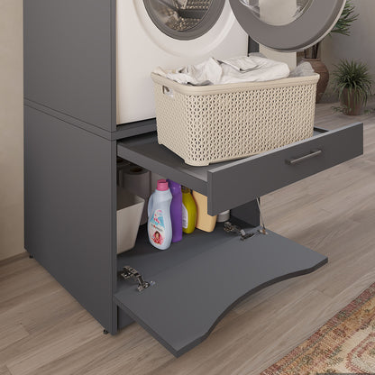 Roomart Waschmaschinenschrank SERIE 2, 66 cm, mit Ausziehbrett, in 2 Farben