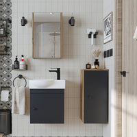 Ensemble de meubles de salle de bain - PUNTO - Meuble sous vasque - Meubles de salle de bain - Gäste WC - armoire de salle de bain, lavabo, meuble de salle de bain, armoire de salle de bain, avec, meuble sous vasque, meuble de salle de bain, ensemble, lavabo, meuble, meuble de salle de bain, salle de bain, armoires de salle de bain, schm