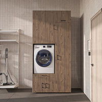 Roomart Waschmaschinenschrank SERIE 3 112 cm, Eiche, 240 cm hoch
