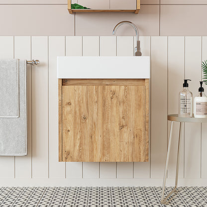 Roomart, MINI Unterschrank mit Waschbecken 50cm Gäste WC Badezimmer Möbel in 5 Farben - badmöbel, set, abfluss, waschbecken, bad, möbel, badezimmer, waschbeckenunterschrank, cm, breit, modern, waschtisch, tief, mit, unterschrank, deko, badezimmermöbel, ba