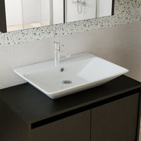 Roomart bathroom furniture set ATLANTIC 4-piece 85 cm in 5 colors vanity unit with ceramic washbasin - mirror cabinet - tall cabinet - bathroom cabinet, washbasin, bathroom furniture, bathroom cabinet, bathroom, with, vanity unit, bathroom furniture, set, washbasin, furniture, bathroom