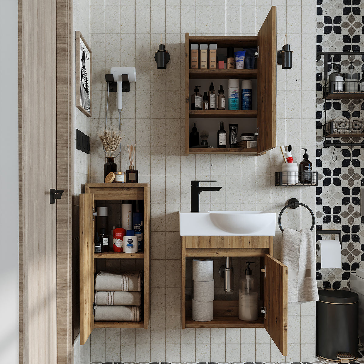Badmöbel-Set LEO, 46 cm, fürs Gäste-WC