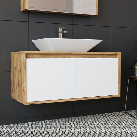 Roomart Atlantic, Waschbecken mit Unterschrank 100 cm, in 5 Farben, Badezimmermöbel