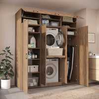 Roomart Waschmaschinenschrank DORA-I 190 cm, Eiche, 230 cm hoch, Bild 3