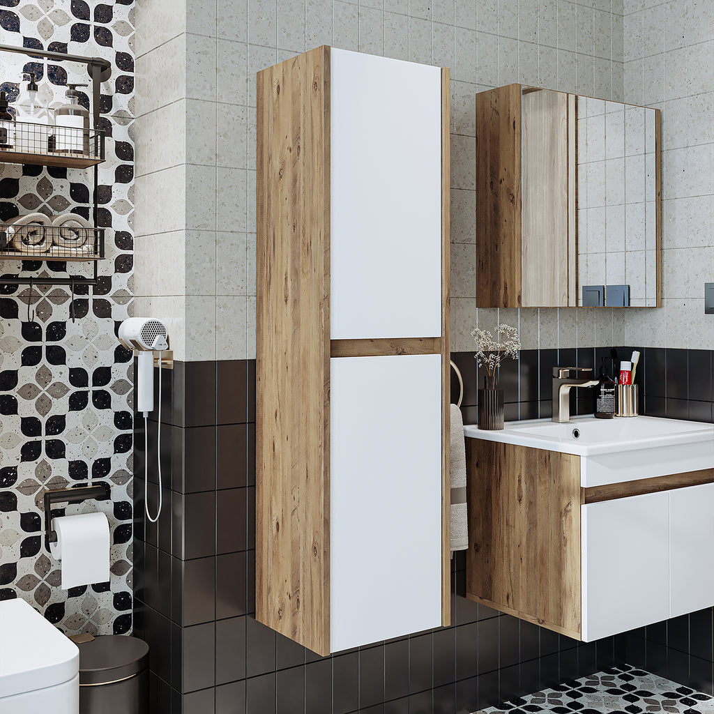 Badezimmer Hochschrank 35 cm, hängend