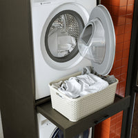 oneconcept, waschmaschinenüberbauschrank, stapeln, waschmaschienenschrank, rahmen, über, auffangwanne, untergestell, waschmaschinenregal, zwischenbaurahmen, antirutschmatte, verbindungsrahmen, universal, schwingungsdämpfer, rückläufer, kaufen, auf, stellen, vibrationsdämpfer, unterbau, übereinander, stabil, waschmittel organizer, kühlschrank, erhöhung, waschmaschienenuntergestell, podest, schublade, schubladen