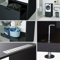 Roomart  Waschmachinen Doppelschrrank Überbauschrank (SERIE 2) - 2 Größenoptionen- HBT: 205 x 134 x 66,8 cm, HBT: 240 x 134 x 66,8 cm, in 3 Farben