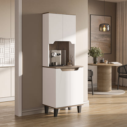 Roomart Küchenschrank DEFNE, 182 cm, mit offener Nische für Kaffeemaschine, in 5 Farben