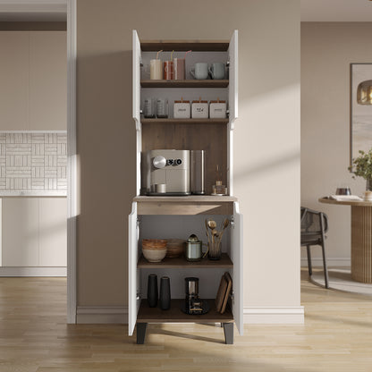 Roomart Küchenschrank DEFNE, 182 cm, mit offener Nische für Kaffeemaschine, in 5 Farben