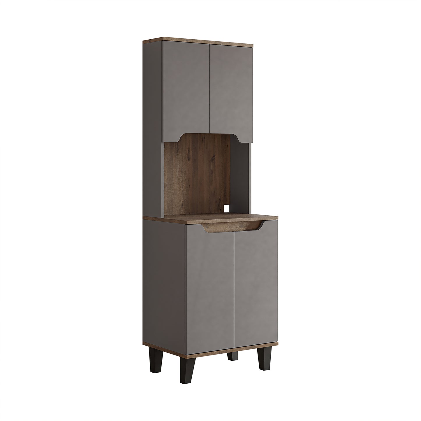 Roomart Küchenschrank DEFNE, 182 cm, mit offener Nische für Kaffeemaschine, in 5 Farben