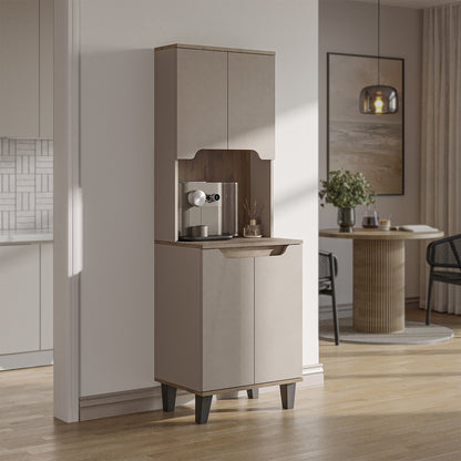 Roomart Küchenschrank DEFNE, 182 cm, mit offener Nische für Kaffeemaschine, in 5 Farben