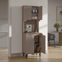 Roomart Küchenschrank DEFNE, 182 cm, mit offener Nische für Kaffeemaschine, in 5 Farben