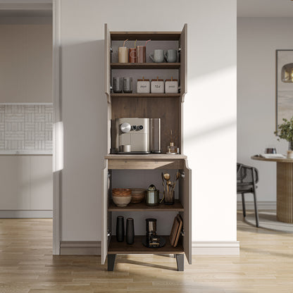 Roomart Küchenschrank DEFNE, 182 cm, mit offener Nische für Kaffeemaschine, in 5 Farben