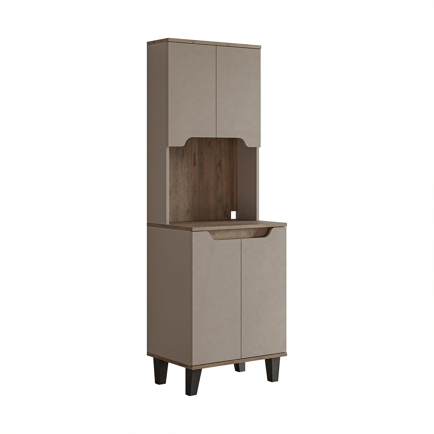 Roomart Küchenschrank DEFNE, 182 cm, mit offener Nische für Kaffeemaschine, in 5 Farben