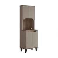Roomart Küchenschrank DEFNE, 182 cm, mit offener Nische für Kaffeemaschine, in 5 Farben
