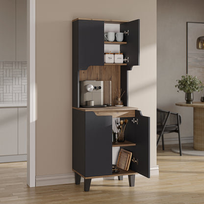 Roomart Küchenschrank DEFNE, 182 cm, mit offener Nische für Kaffeemaschine, in 5 Farben