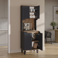 Roomart Küchenschrank DEFNE, 182 cm, mit offener Nische für Kaffeemaschine, in 5 Farben