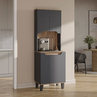 Roomart Küchenschrank DEFNE, 182 cm, mit offener Nische für Kaffeemaschine, in 5 Farben