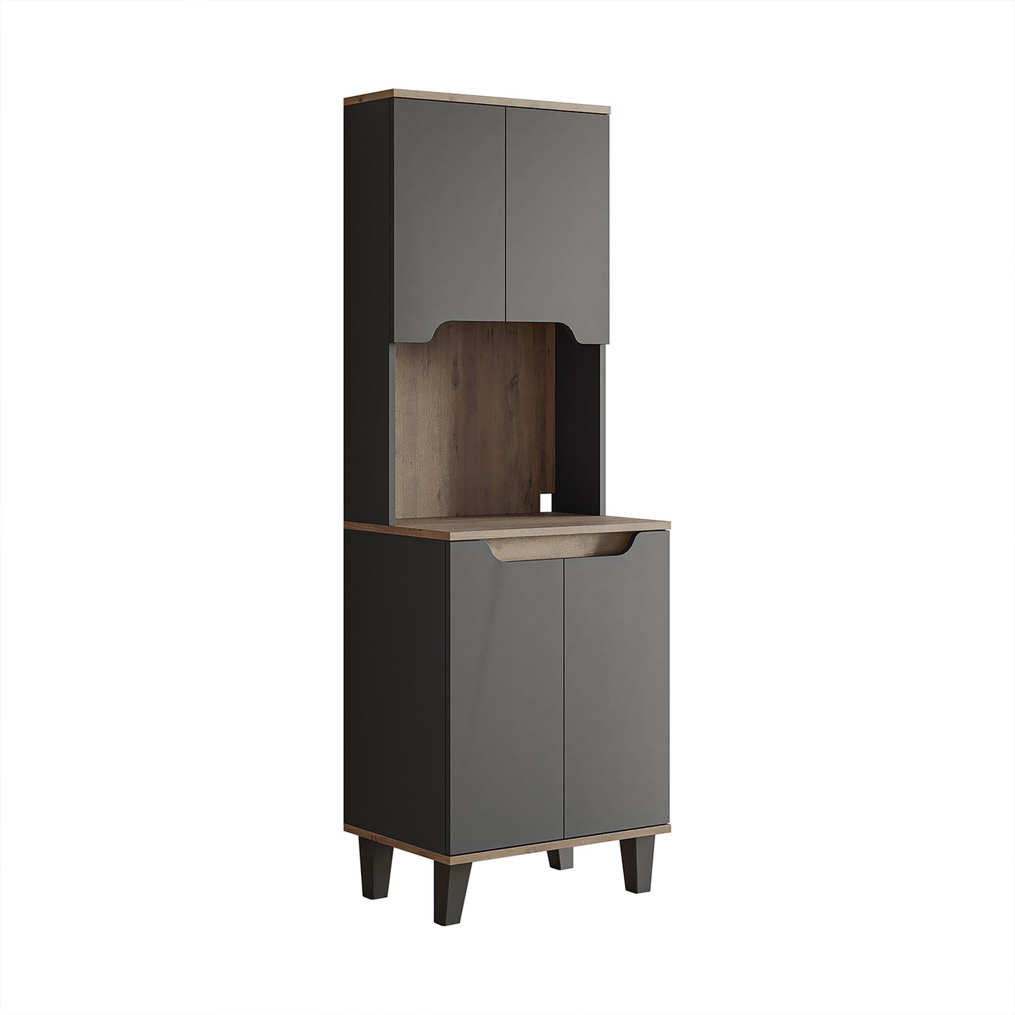 Roomart Küchenschrank DEFNE, 182 cm, mit offener Nische für Kaffeemaschine, in 5 Farben