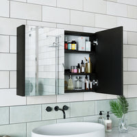 Roomart bathroom furniture set ATLANTIC 4-piece 85 cm in 5 colors vanity unit with ceramic washbasin - mirror cabinet - tall cabinet - bathroom cabinet, washbasin, bathroom furniture, bathroom cabinet, bathroom, with, vanity unit, bathroom furniture, set, washbasin, furniture, bathroom