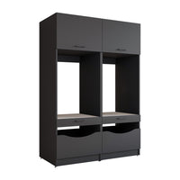 Roomart SERIE 2 Waschmaschinenschrank 132 cm – Waschmaschine & Trockner nebeneinander