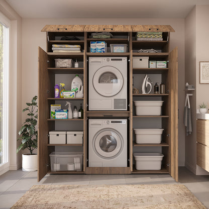 Roomart Waschmaschinenschrank DORA-I 190 cm, Eiche, 230 cm hoch, Bild 6