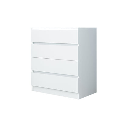 Roomart SIFO Mehrzweckschrank in Weiß – Schrank mit 4 Schubladen – Aufbewahrungsschrank für Wohnzimmer, Schlafzimmer, Esszimmer oder Büro – Modernes Design