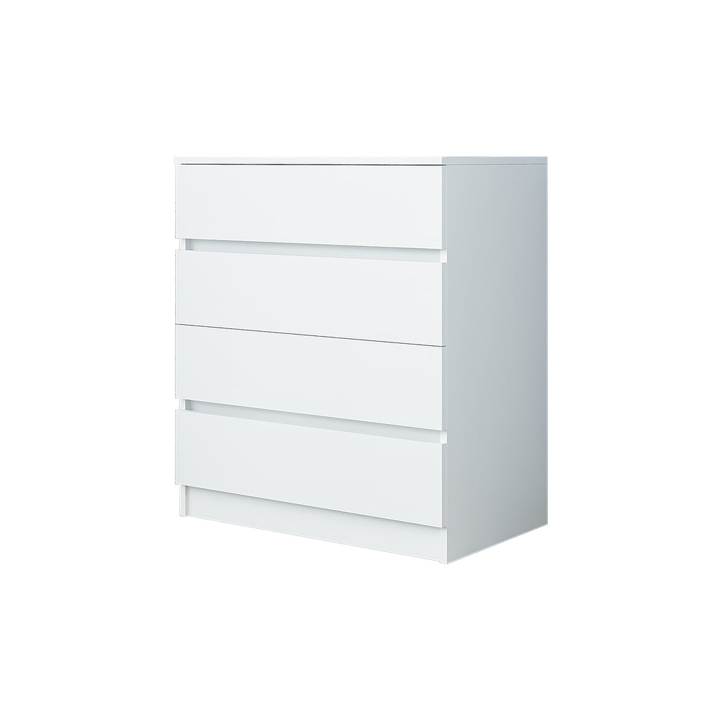 Roomart SIFO Mehrzweckschrank in Weiß – Schrank mit 4 Schubladen – Aufbewahrungsschrank für Wohnzimmer, Schlafzimmer, Esszimmer oder Büro – Modernes Design