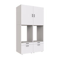 Roomart  Waschmachinen Doppelschrrank Überbauschrank (SERIE 2) - 2 Größenoptionen- HBT: 205 x 134 x 66,8 cm, HBT: 240 x 134 x 66,8 cm, in 3 Farben