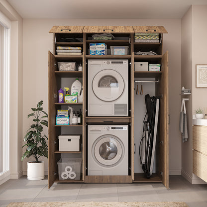 Roomart Waschmaschinenschrank DORA-I 160 cm, Eiche, 230 cm hoch, Bild 6