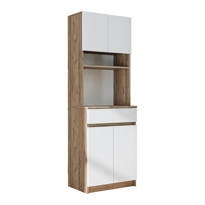 Roomart Küchenschrank NAPOLI, 180 cm, mit offener Nische und Schublade, in 4 Farben