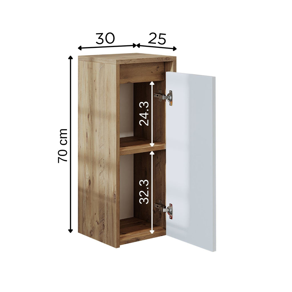 Roomart, bathroom furniture, side cabinet, bathroom shelf, in 4 colors